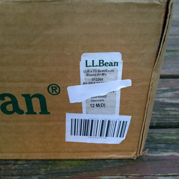 L.L.BEAN x TODD SNYDER Chocolate Bison Leather Bean Boots